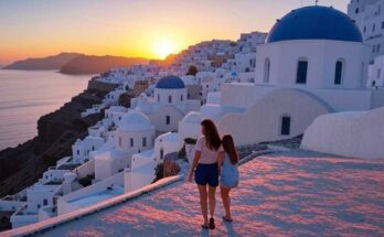 Santorin Reise